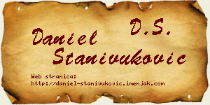 Daniel Stanivuković vizit kartica